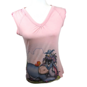 Disney Store Eeyore Blush‎ Pink Tank Top Size Women's Extra Small (XS)